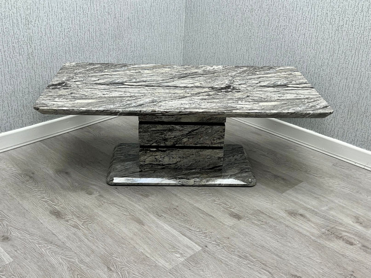 Roseberry Grey Marble-Effect Coffee Table