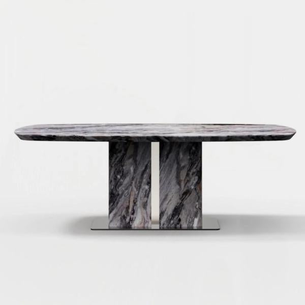 Ravello Grey Engineered Marble Dining Table 240cm