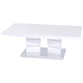 Vegas White High Gloss MDF Coffee Table