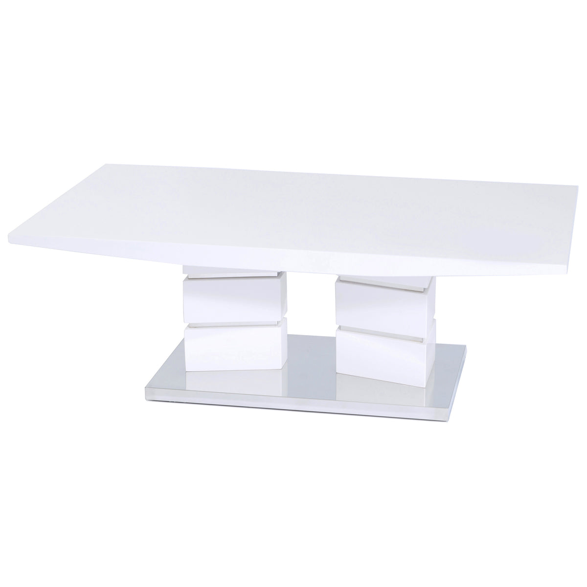Vegas White High Gloss MDF Coffee Table