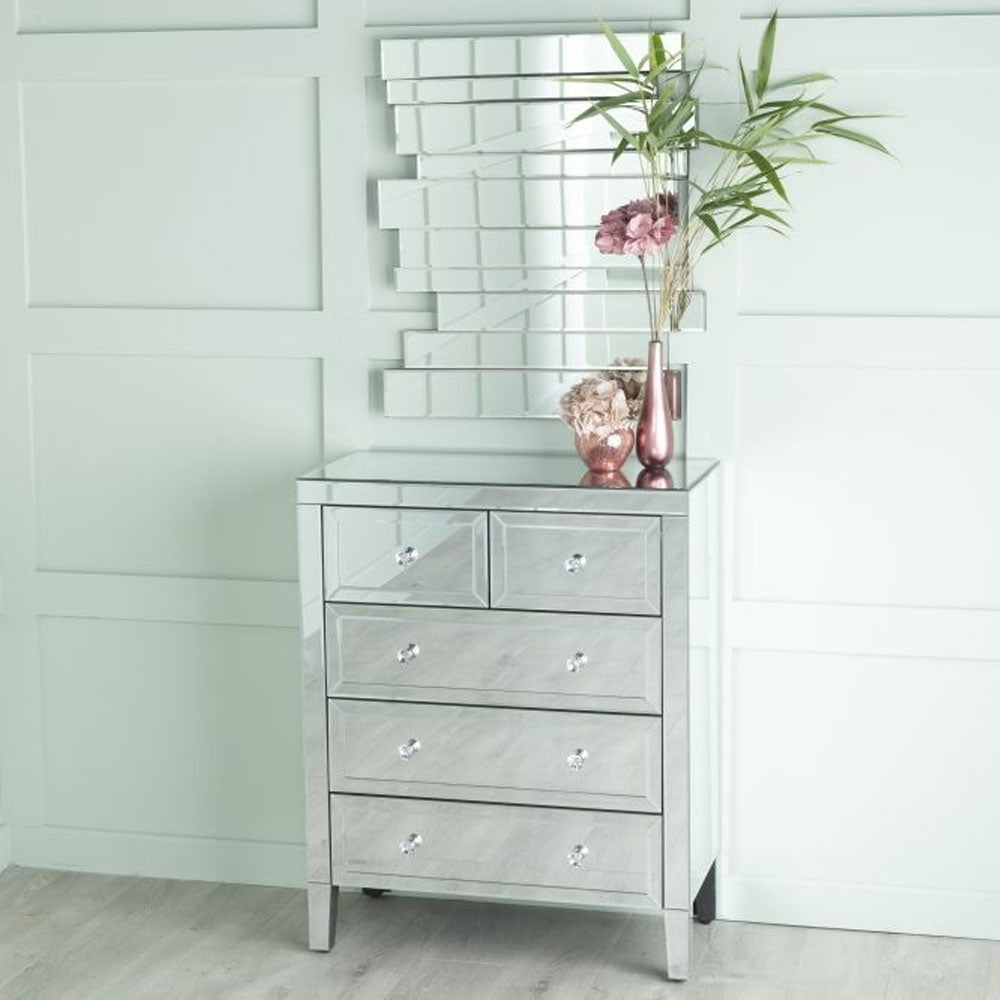 Vasari Mirrored 3+2 Drawer Chest