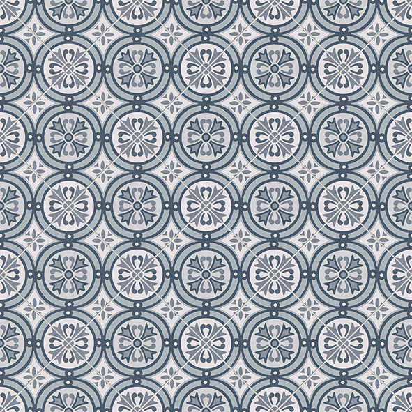Knightsbridge Blue cushioned vinyl sheet flooring